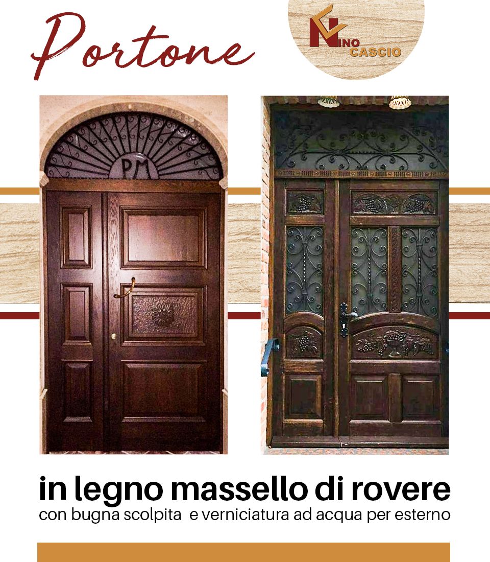 #PORTONE - #LEGNO #MASSELLO DI #ROVERE 